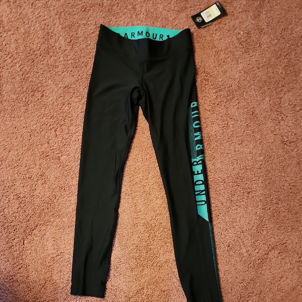 Under Armour Black and Blue Athletic Leggings